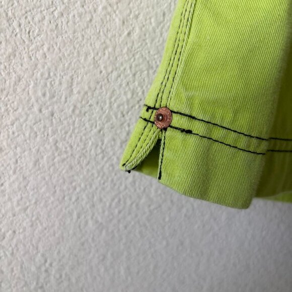 90s Vintage Green Mini Skirt Women's Size 10 - Picture 5 of 5